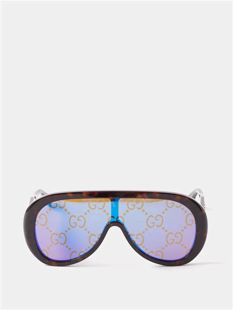 gucci unisex bold acetate sunglasses with ar coating|Gucci 60mm aviator sunglasses.